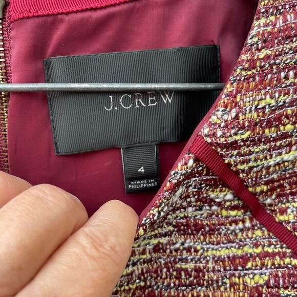 J.Crew size4 mixed colors tweet and ponte’ knit dress. - Picture 5 of 7